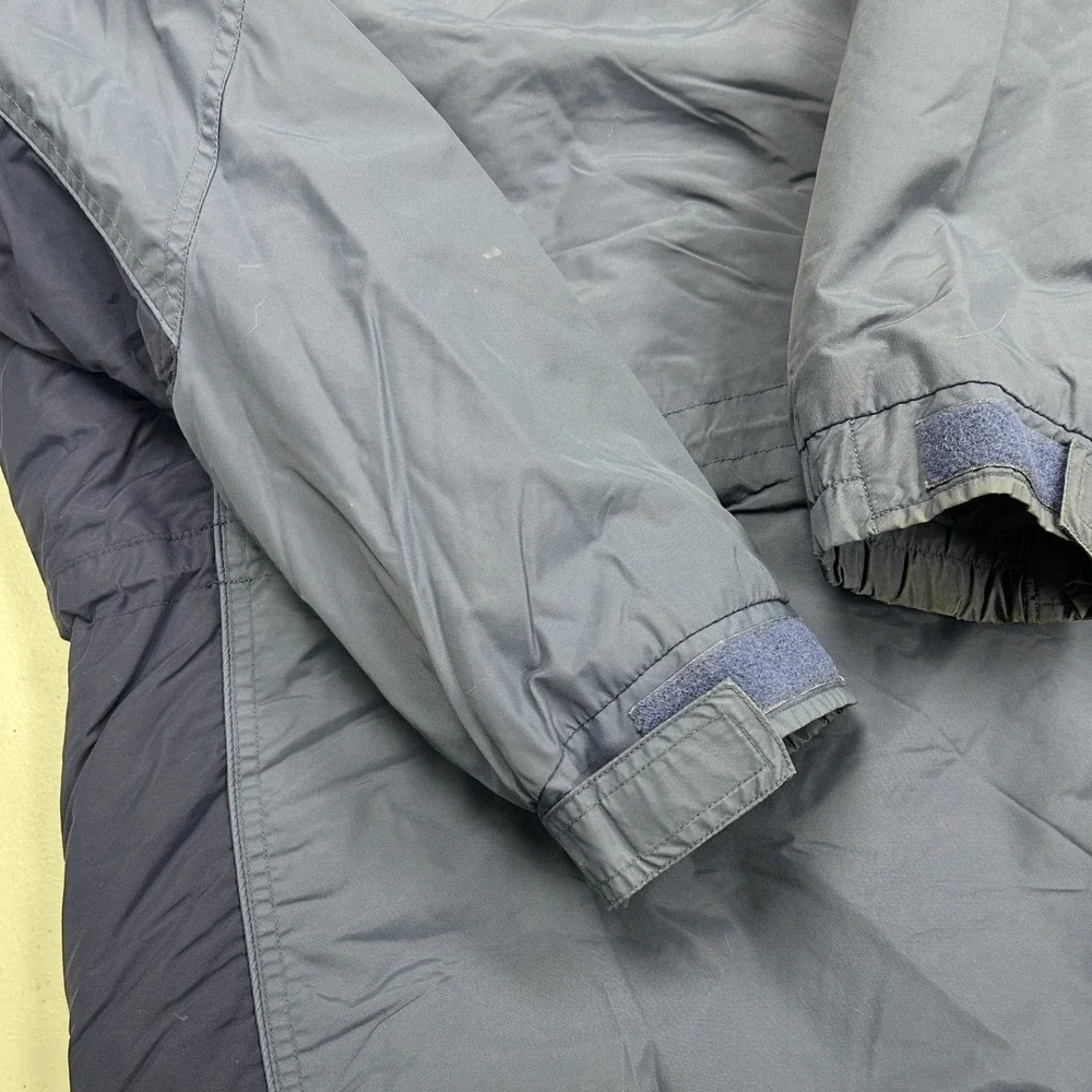 Columbia Winter Jacket Womens Medium Blue Fleece Lined Insulated Full Zip E2
